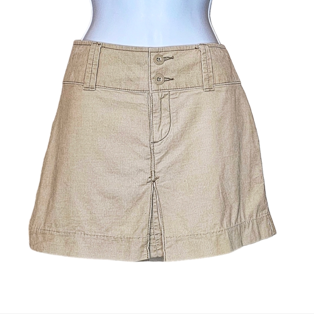 NWOT Y2K Abercrombie and Fitch Low Rise Corduroy Mini Skirt - Picture 3 of 5
